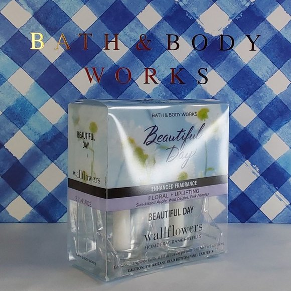 BATH & BODY WORKS WALLFLOWERS REFILL 'BEAUTIFUL DAY' 2-PIECE SET - Picture 2 of 16